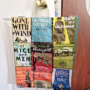 Classic Novel Collage Tote Bag - Multi Color, Plastic 2015